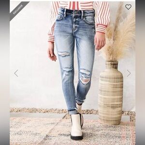 KanCan Signature HIGHRISE SKINNY ANKLE DISTRESSED